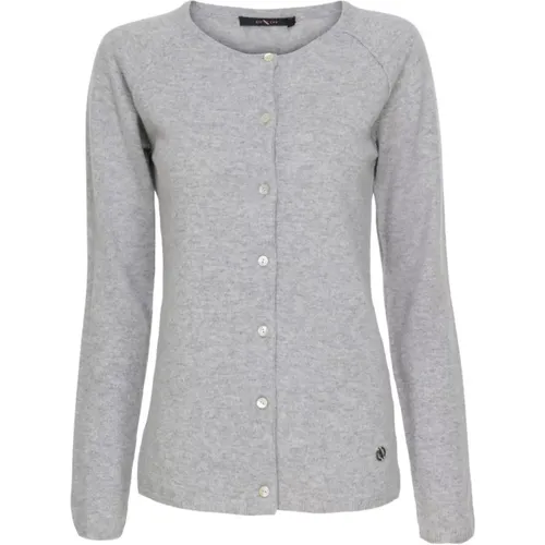 Elegant Cashmere Cardigan , Damen, Größe: L - BTFCPH - Modalova