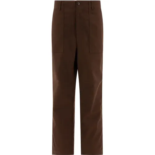 Straight Trousers, male, , Size: S Fatigue Trousers - South2 West8 - Modalova