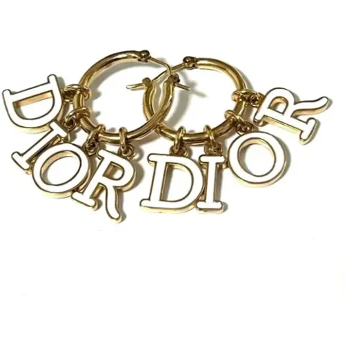 Pre-owned Jewellery, female, , Size: ONE SIZE Pre-owned Metal earrings - Dior Vintage - Modalova