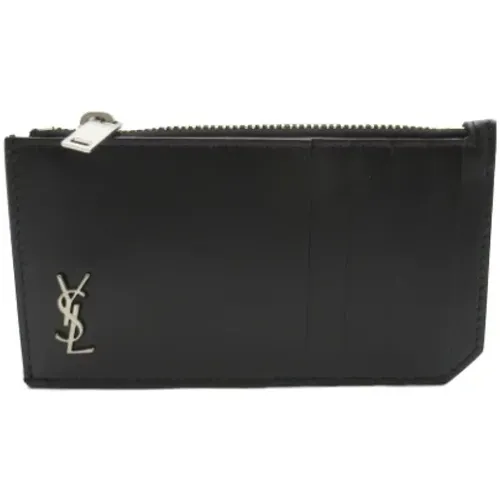 Pre-owned Wallets, female, , Size: ONE SIZE Pre-owned Leather wallets - Yves Saint Laurent Vintage - Modalova