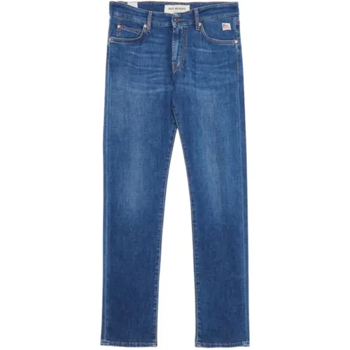 Slim Fit Straight Denim Jeans , male, Sizes: W36, W34, W35 - Roy Roger's - Modalova