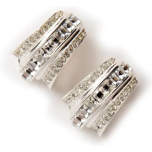 Pre-owned chrystal earrings , female, Sizes: ONE SIZE - Dior Vintage - Modalova