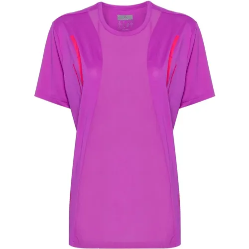 Fuchsia T-shirts and Polos with Polyester Blend , female, Sizes: XS - adidas by stella mccartney - Modalova