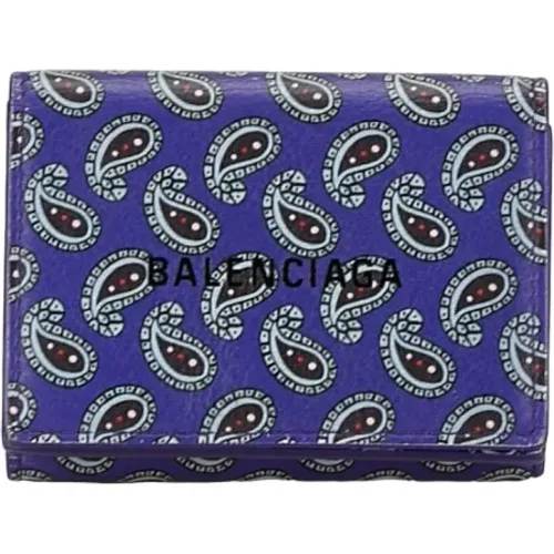 Pre-owned Leather wallets , female, Sizes: ONE SIZE - Balenciaga Vintage - Modalova