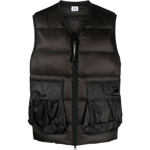 Vests, male, , Size: S Padded Vest in D.D.Shell - C.P. Company - Modalova