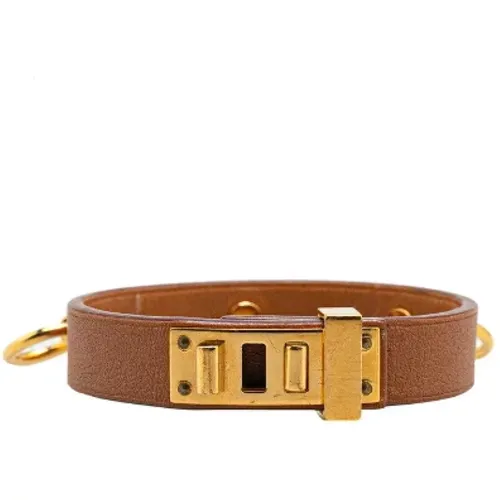 Pre-owned Jewellery, female, , Size: ONE SIZE Pre-owned Leather bracelets - Hermès Vintage - Modalova