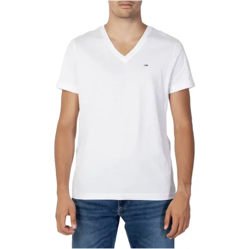 T-Shirts , male, Sizes: 2XL, XS, S, 3XL - Tommy Jeans - Modalova