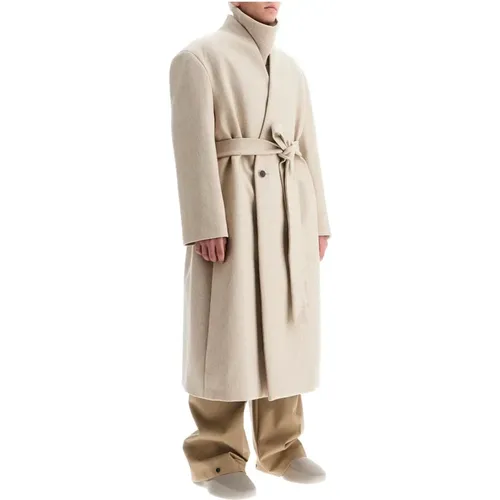 Modern Belted Oversized Coat , male, Sizes: L - Fear Of God - Modalova