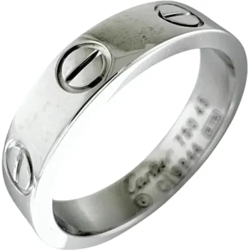 Pre-owned Jewellery, female, , Size: ONE SIZE Pre-owned Silver rings - Cartier Vintage - Modalova