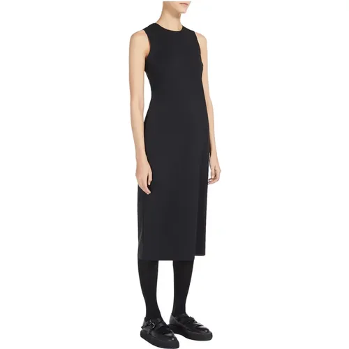 Elegantes Schwarzes Slim Fit Kleid , Damen, Größe: L - Max Mara - Modalova