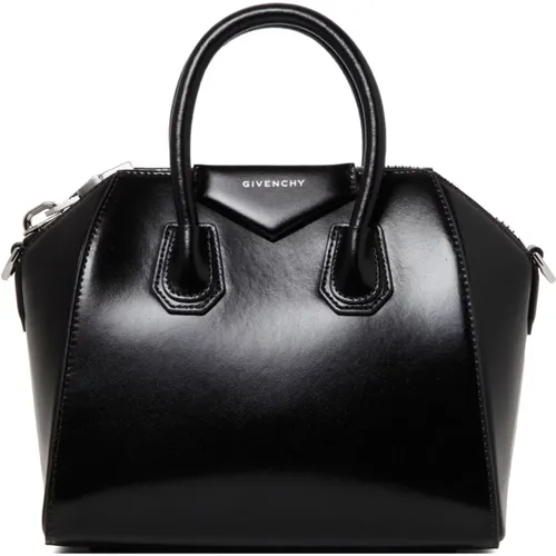 Handbags,Schwarze Leder Umhängetasche - Givenchy - Modalova
