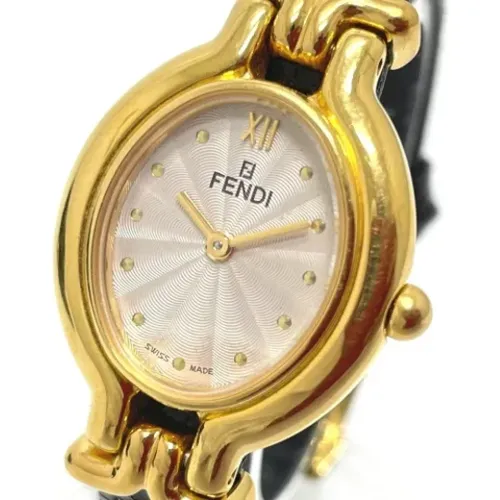 Pre-owned Watches, female, , Size: ONE SIZE Pre-owned Stainless Steel watches - Fendi Vintage - Modalova