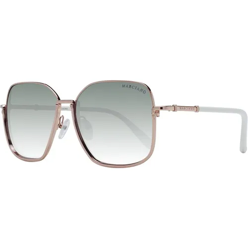 Sunglasses, unisex, , Size: ONE SIZE Rose Gold Women Sunglasses Square Gradient - Guess - Modalova