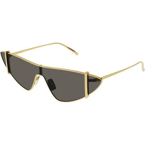 Gold/Grey Sunglasses SL 536 , female, Sizes: ONE SIZE - Saint Laurent - Modalova