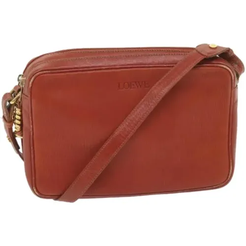 Pre-owned Cross Body Bags, female, , Size: ONE SIZE Pre-owned Leather shoulder-bags - Loewe Pre-owned - Modalova