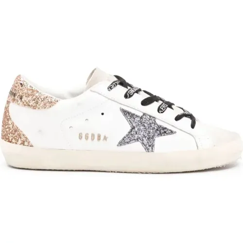 Glitter Star Leder Sneakers - Golden Goose - Modalova