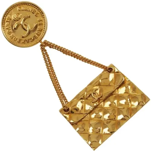 Pre-owned Jewellery, female, , Size: ONE SIZE Pre-owned Metal brooches - Chanel Vintage - Modalova