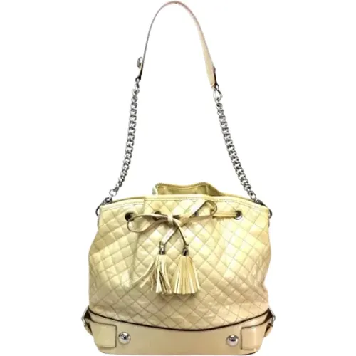 Pre-owned Bucket Bags, female, , Size: ONE SIZE Pre-owned Leather shoulder-bags - Dolce & Gabbana Pre-owned - Modalova