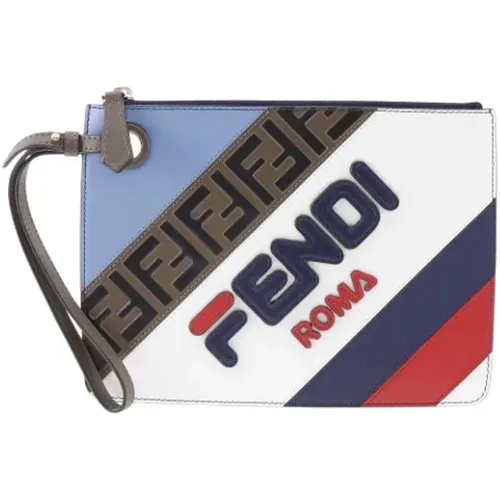 Pre-owned Clutches, female, , Size: ONE SIZE Pre-owned Leather clutches - Fendi Vintage - Modalova