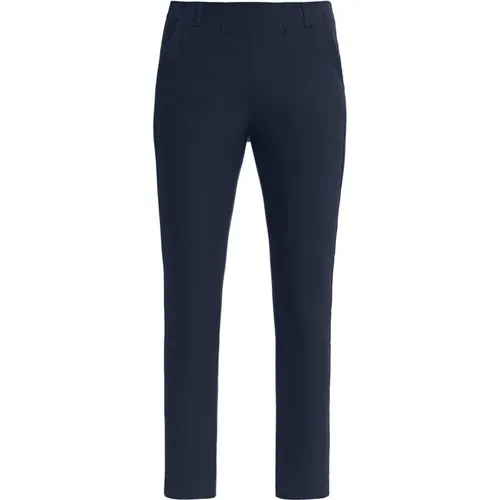 Navy Slim Crop Trousers Elizabeth , female, Sizes: XL, 2XL, S, 4XL, M, XS, 3XL, L - LauRie - Modalova