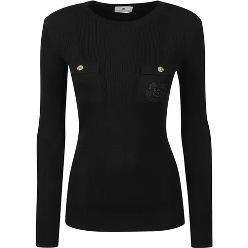 Gemütlicher Strickpullover , Damen, Größe: M - Elisabetta Franchi - Modalova