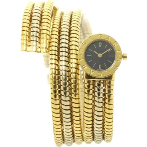 Pre-owned Yellow Gold watches , female, Sizes: ONE SIZE - Bvlgari Vintage - Modalova