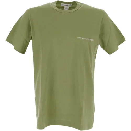 Cotton Logo T-Shirt , male, Sizes: L, S - Comme des Garçons - Modalova