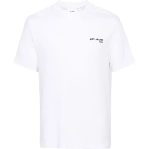 Weißes T-Shirt mit Logo-Print , Herren, Größe: XL - Axel Arigato - Modalova