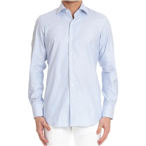 Handgefertigtes Weißes Hemd , Herren, Größe: XL - Finamore - Modalova