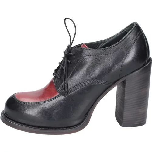 Vintage Leather Elegant Shoes for Women , female, Sizes: 4 UK - Moma - Modalova