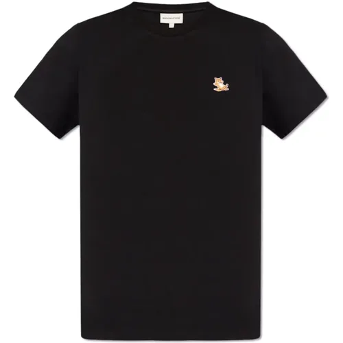 T-shirt with logo , male, Sizes: M, L, S, XS, 2XL, XL - Maison Kitsuné - Modalova