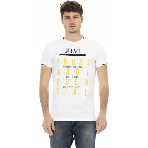 T-Shirts, male, , Size: XL Casual Round Neck Short Sleeve T-shirt - Trussardi - Modalova