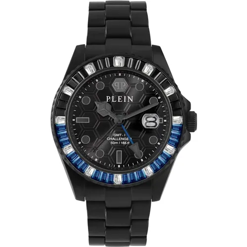 Watches, unisex, , Size: ONE SIZE Unisex Watch Gmt-I Challenger Baguettes - Philipp Plein - Modalova