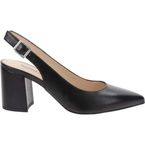 Leather High Heel Shoes Elegant Style , female, Sizes: 4 UK - Nerogiardini - Modalova