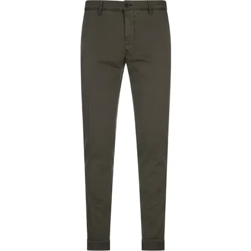 Olive Chino Trousers , male, Sizes: W35, W34, W33 - Incotex - Modalova