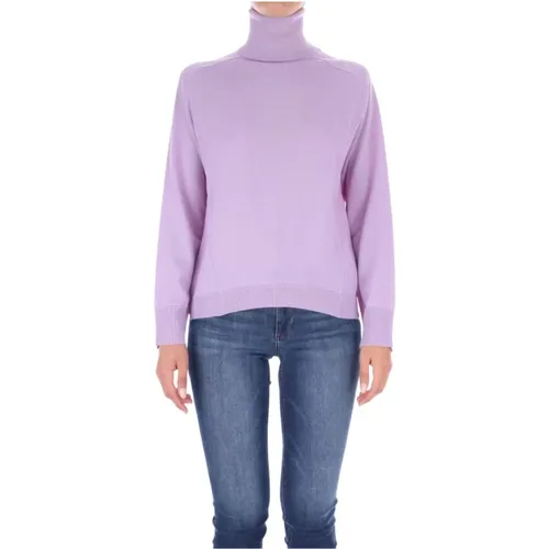 Turtleneck with High Neck and Long Sleeves , female, Sizes: L - Liviana Conti - Modalova