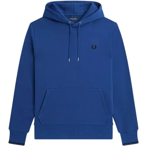 Hoodies, male, , Size: XS Tipped Hooded Sweatshirt - Fred Perry - Modalova