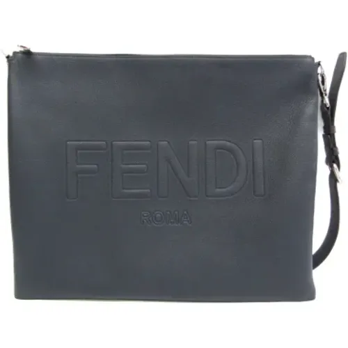 Pre-owned Clutches, unisex, , Size: ONE SIZE Pre-owned Leather clutches - Fendi Vintage - Modalova