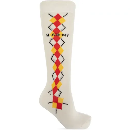 Socken mit Logo Marni - Marni - Modalova