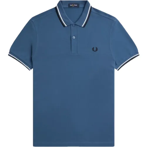 Polo Shirts, male, , Size: XS Slim Fit Twin Tipped Polo - Fred Perry - Modalova