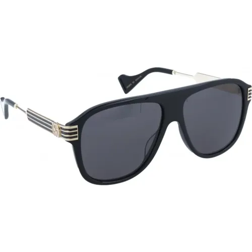 Klassische Sonnenbrille für Männer , Herren, Größe: 57 MM - Gucci - Modalova