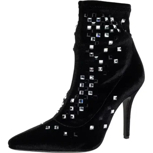 Pre-owned Velvet boots , female, Sizes: 4 UK - Giuseppe Zanotti Pre-owned - Modalova