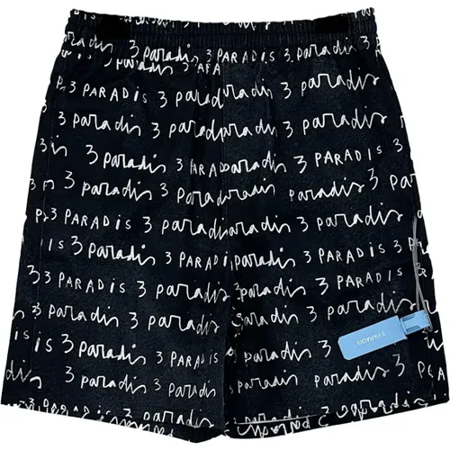 Logo Appliqué Summer Shorts , male, Sizes: S, L, M - 3.Paradis - Modalova
