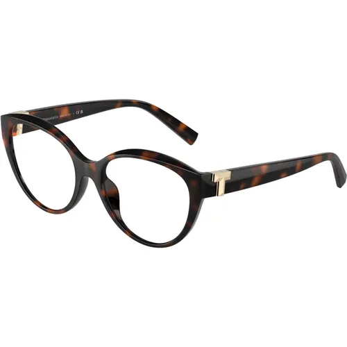 Stilvolle Brille in Schwarz , Damen, Größe: 52 MM - Tiffany - Modalova