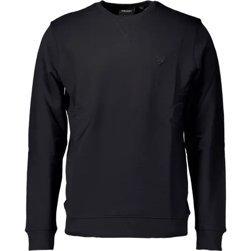 Tonal Eagle Crew Neck Sweater , Herren, Größe: L - Lyle & Scott - Modalova