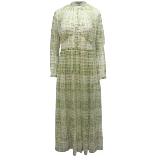 Pre-owned Silk dresses , female, Sizes: XS - Burberry Vintage - Modalova