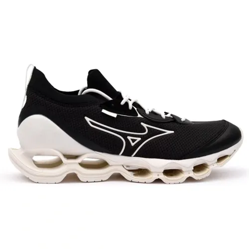 Sneakers, male, , Size: 5 US Technical Fabric Sneakers with Rubber Details - Mizuno - Modalova