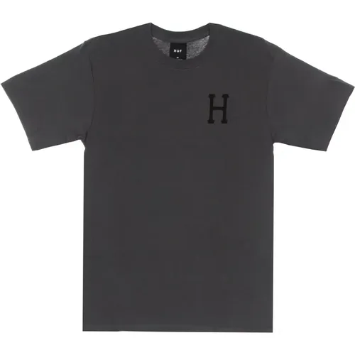 T-Shirts, male, , Size: S Classic H Tee Charcoal T-Shirt - HUF - Modalova