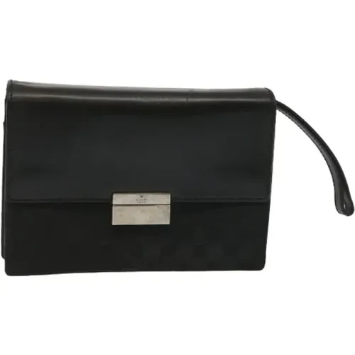 Pre-owned Clutches, female, , Size: ONE SIZE Pre-owned Canvas gucci-bags - Gucci Vintage - Modalova