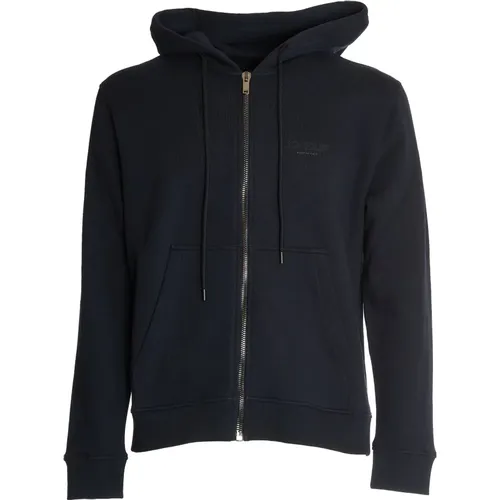 Zip-throughs, male, , Size: M Regular Hoodie for Men - Dondup - Modalova